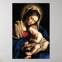 Madonna- und Kinderplakat