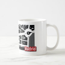 Madrid-Karte Becher Teetasse