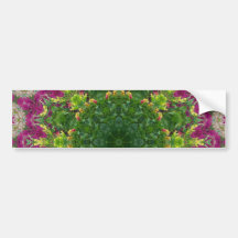 Magentaroter Blumen-KreiseMandala Auto Aufkleber