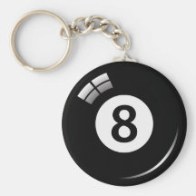Magie-Poolball keychain der Nr. acht Schlüsselband
