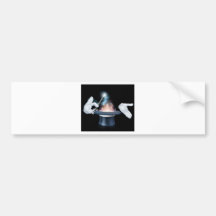 Magier-Stabs- und -Zylindertrick Auto Sticker