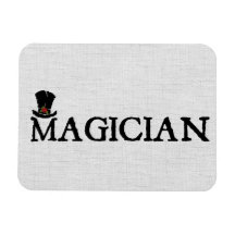 Magier und Hut Flexibler Magnet