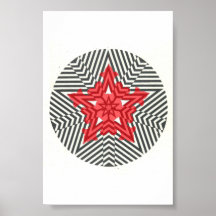 Magische Schneeflocke-Trance Posterdrucke