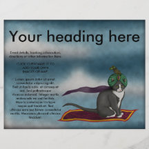 Magische Teppich-Katze, Flyer