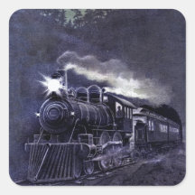 Magischer Dampf-Motor-viktorianischer Zug Sticker