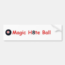 Magischer H8te Ball-Autoaufkleber