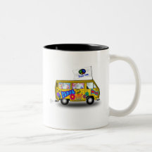 Magischer Hippie Van Teetasse
