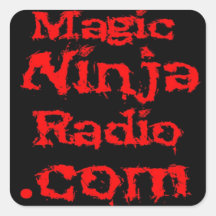 Magischer Ninja Radioaufkleber