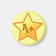 Magnet: A+ Stern (Gelb) Kühlschrankmagnete