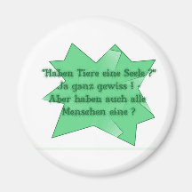 Magnet "Haben Tiere eine Seele? "