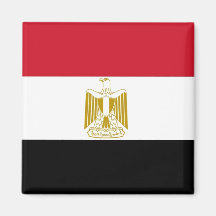 Magnet mit Flagge von Ägypten Kühlschrankmagnet