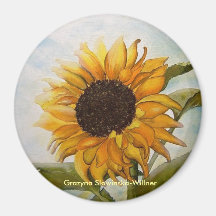 Magnet,,Sonnenblume,, Kühlschrankmagnete