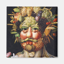 Magnet: Vertumnus (Porträt von Rudolf II) Kühlschrankmagnet