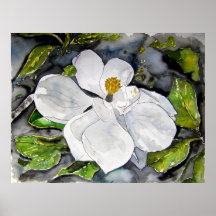 Magnolia_flower_painting Plakatdrucke