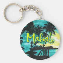 Mahalo Sonnenuntergang Keychain Schlüsselanhänger