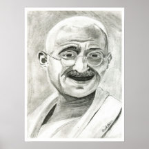 Mahatma Gandhi Plakatdruck