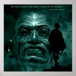 Mahatma Gandhi - Quote Poster