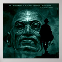 Mahatma Gandhi - Quote Poster