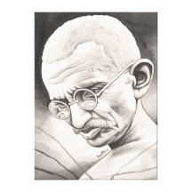 Mahatma Gandhi Stretched Canvas Print