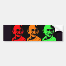 Mahatma- Gandhicollage Autosticker
