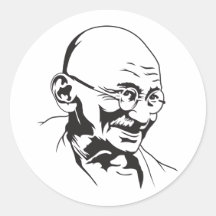 Mahatma- Gandhiporträt-Aufkleber
