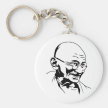 Mahatma- Gandhiporträt Keychain Schlüsselanhänger