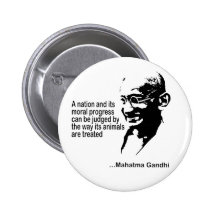 Mahatma Gandhitierrechte Anstecknadel