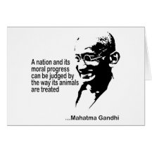 Mahatma Gandhitierrechte Karte