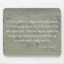 Mahatma- Gandhizitat Mousepads