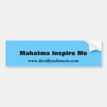 Mahatma inspirieren mich Stoßaufkleber Auto Aufkleber