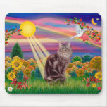 Maine-Waschbär-Katze 10 - Herbst Sun Mousepad