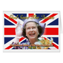 MAJESTÄT Königin Elizabeth II Diamant-Jubiläum Karte