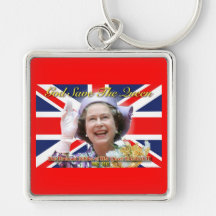 MAJESTÄT Königin Elizabeth II sechzigjähriges Jubl Schlüsselbänder