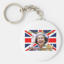 MAJESTÄT Königin Elizabeth II sechzigjähriges Jubl Schlüsselanhänger