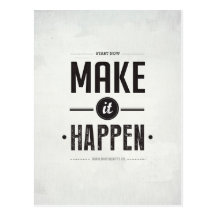 Make it Happen - Postcard