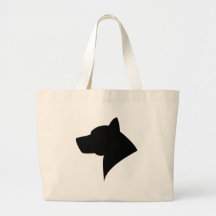 Malamute-Silhouette Tasche