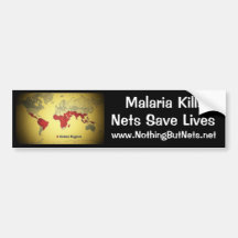Malaria-Tötungen, Netze retten die Leben Autosticker