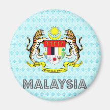 Malaysia-Wappen Kühlschrankmagnet