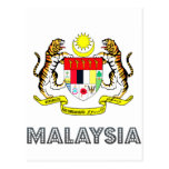Malaysisches Emblem Postkarte