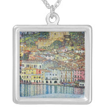Malcena beim Gardasee durch Gustav Klimt Amulett