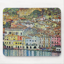 Malcesine auf See Garda durch Gustav Klimt Mousepad