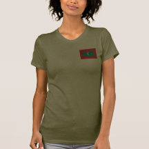 Malediven kennzeichnen und zeichnen T-Shirt auf