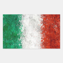 Malen Sie Spritzer-Italiener-Flagge Aufkleber