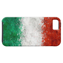 Malen Sie Spritzer-Italiener-Flagge iPhone 5 Etuis