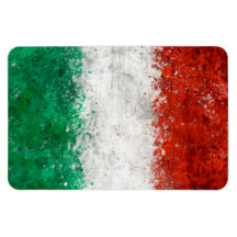 Malen Sie Spritzer-Italiener-Flagge Magnete