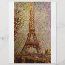Malerei Georges Seurats: Der Eiffelturm (1889) Personalisierte Flyer