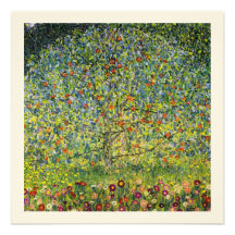 Malerei-Kunst nouveau Gustav Klimt der Apfelbaum Einladungen