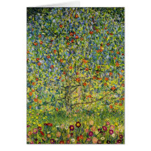 Malerei-Kunst nouveau Gustav Klimt der Apfelbaum Karte