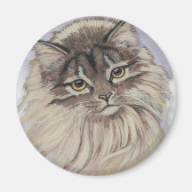 Malereien der Katzen Magnete