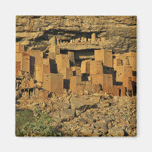 MALI, Dogon Länder. Traditioneller Tellem Malian Kühlschrankmagnet
